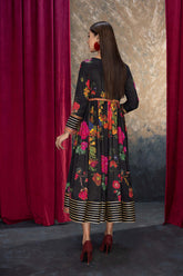 2-Pc Printed Printed Frock With Cigratte Trouser CMA23-04